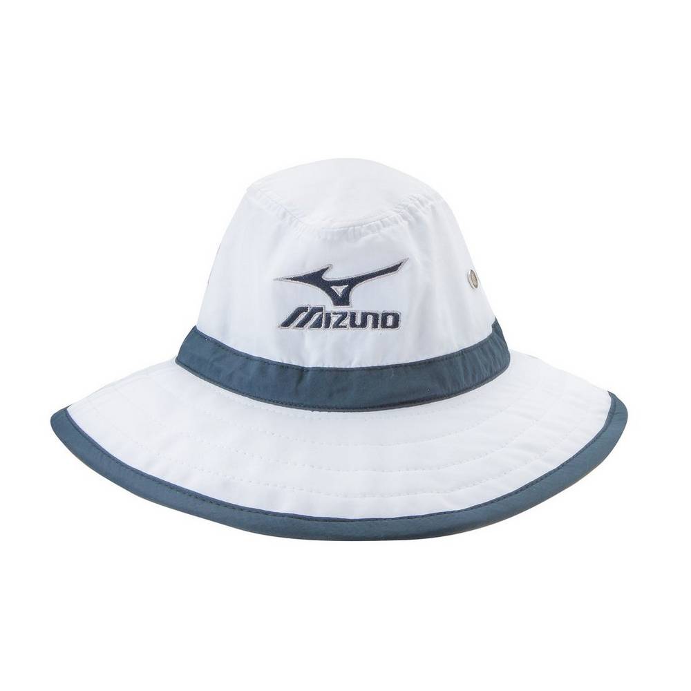 Mizuno Large Brim Sun - Bayan Şapka - Beyaz/Lacivert Türkiye (JTGCWK-961)